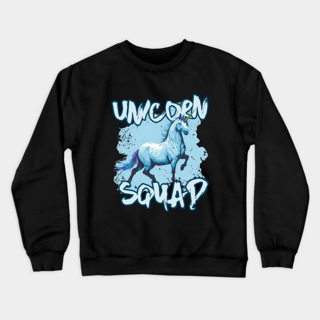 Unicorn Squad Crewneck Sweatshirt by HUNTINGisLIFE